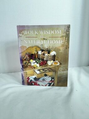 Folk Wisdom for a Natural Home - Decorative Cookbook Style Book, Beige & Brown